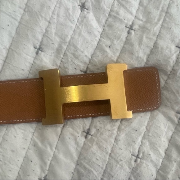 AUTHENTIC HERMES BELT  USED IN GREAT CONDITION size 38 reversible - Picture 5 of 9